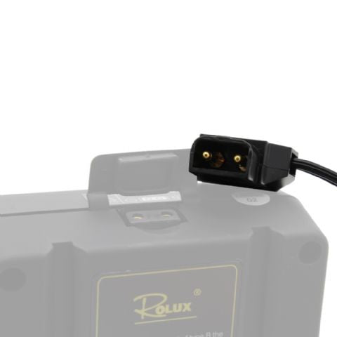 Rolux 4 pinos XLR fêmea com D-TAP RL-C5 macho