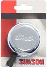 Simson bicycle bell Traditional chrome on card