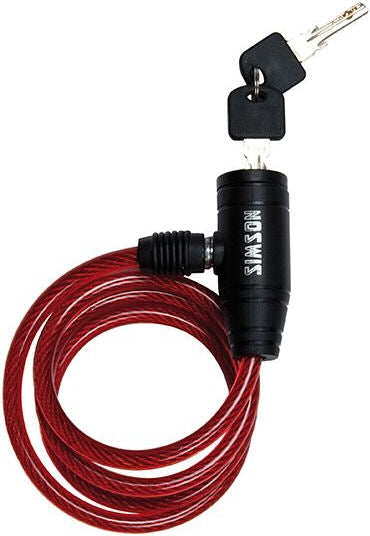 Simson Children's Cable Lock 8x90cm Red