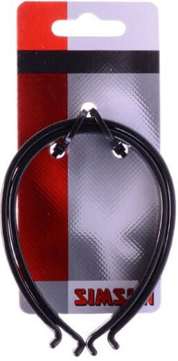 Simson Trouser Clamps plastic reflection per set on card