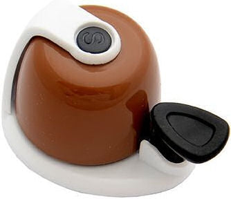 Simson bicycle bell Allure brown-white on card