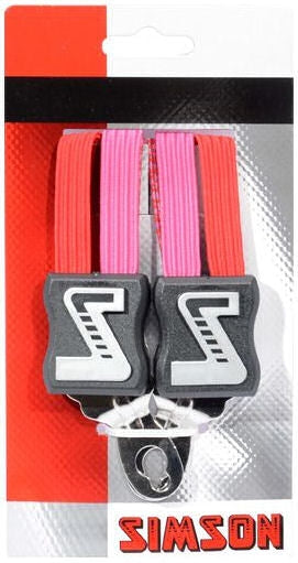 Snelbinder Trio Simson kort med 3 permer - rosa rød