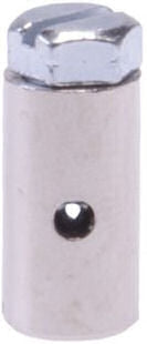 Skrue brystvorter 15 x 8 mm sølv 2 stykker