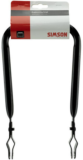 Simson backrest narrow black with vinyl back cushion