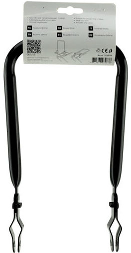 Simson backrest narrow black with vinyl back cushion