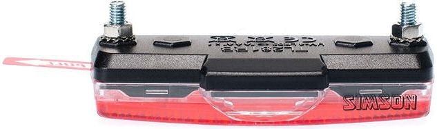 Baglysblok LED -batteribagage rack rød