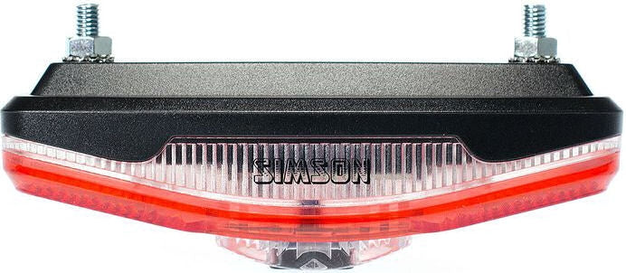 Simson battery luggage carrier rear light cliff 1 led on of