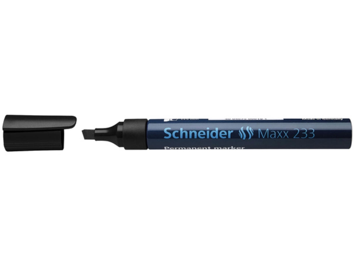 Schneider marker permanent 233 beitel zwart 10st
