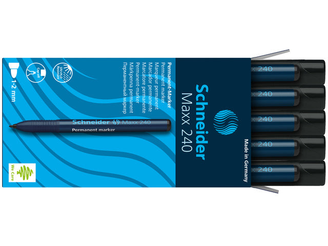 Schneider marker permanent 240 round black 10 pcs