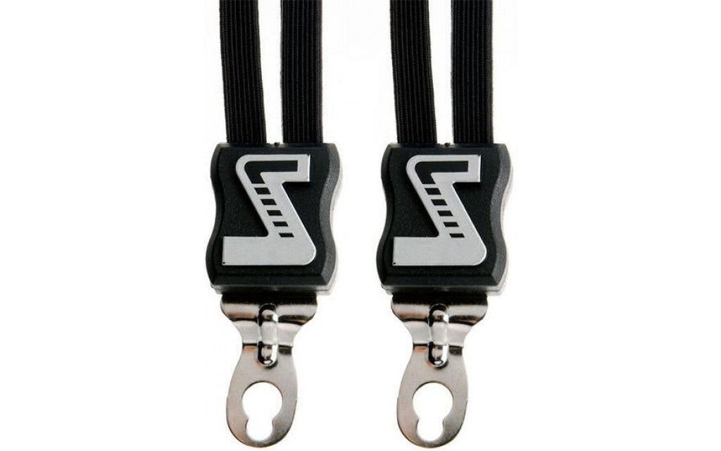 Simson Trio extra short quick-release binder with 3 ties - black