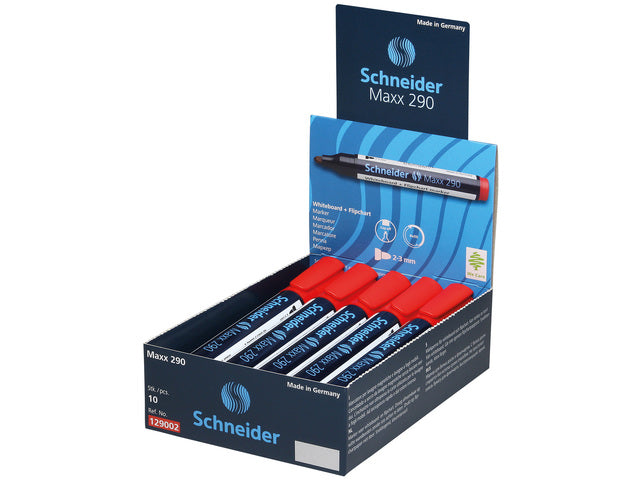 Schneider marker whiteboard 290 red 10 pcs