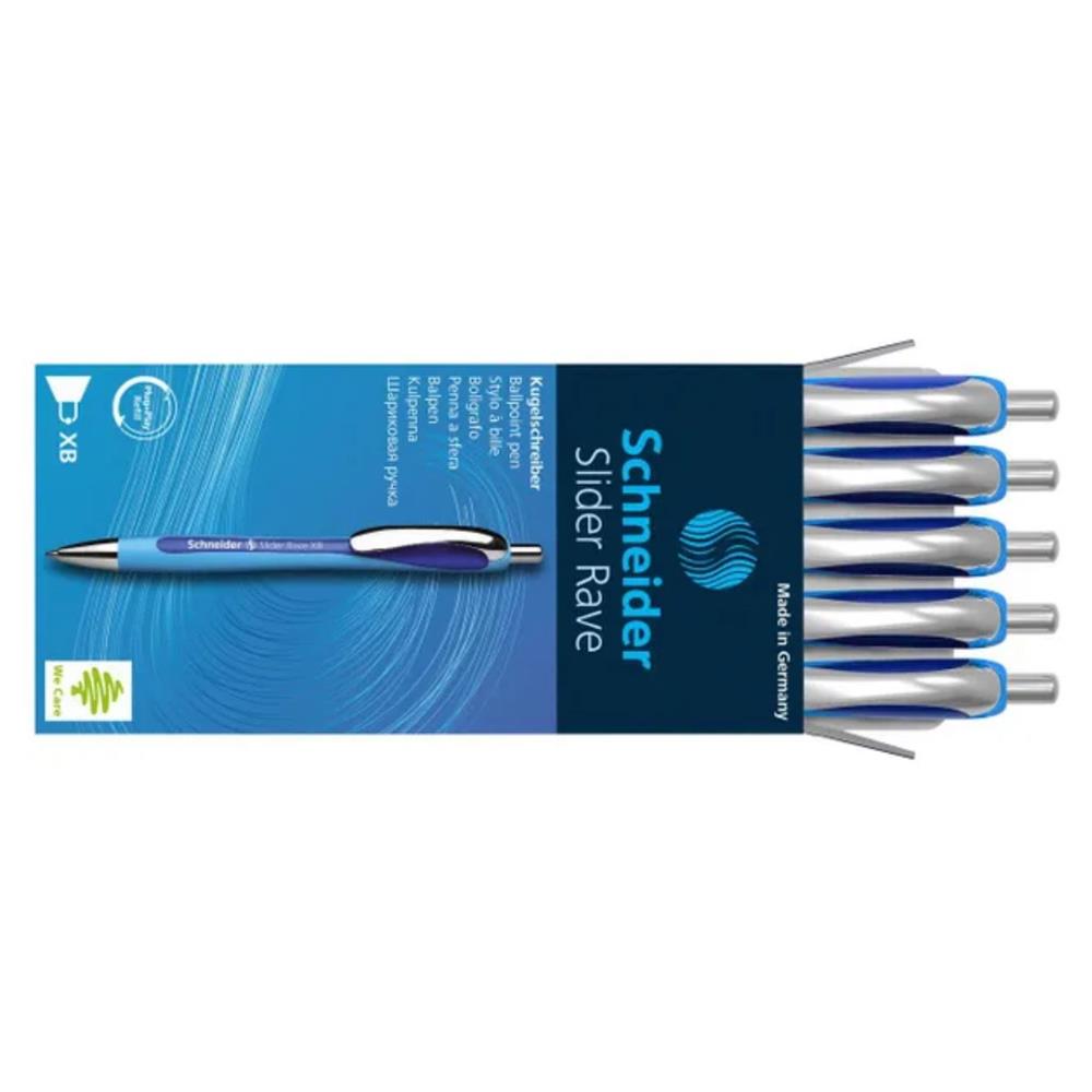 Schneider ballpoint pen slider rave blue 5 pcs
