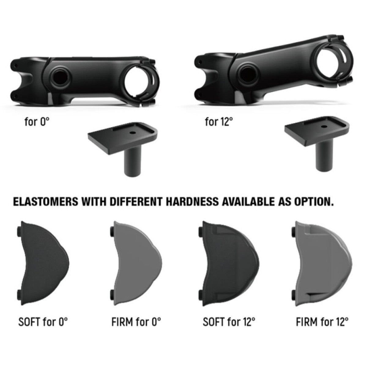 Satori stuurpen moderator ø31.8 95mm, 0°, met demping, mat-zwart