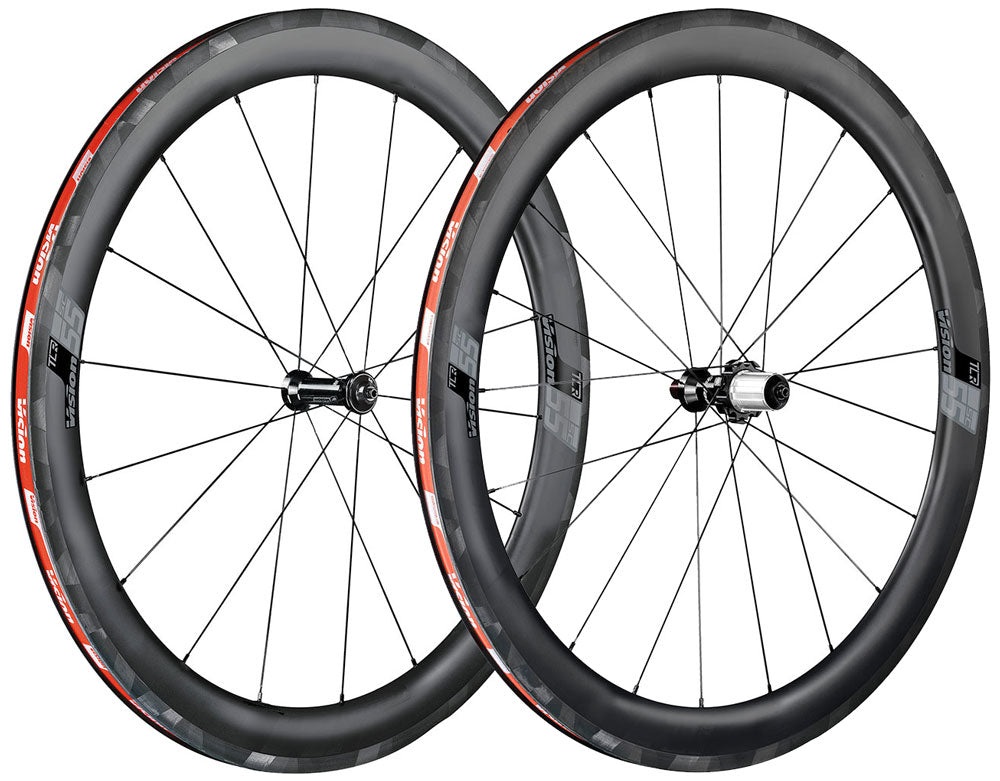 Vision service course 55 clincher tlr wheelset