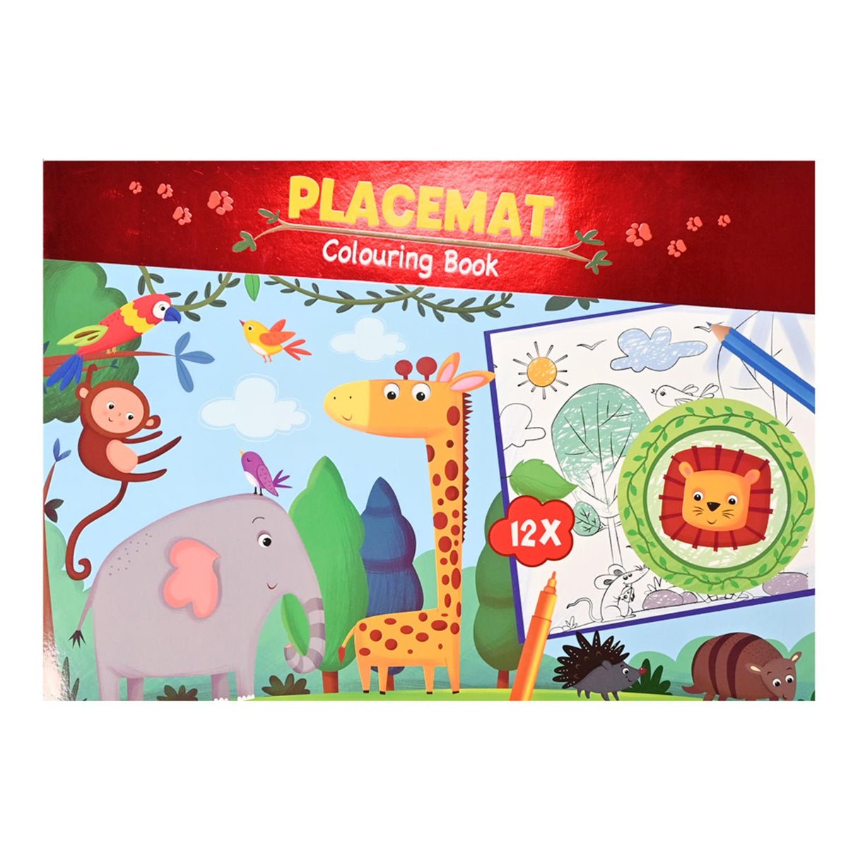 Placemat Coloring Book - Jungle