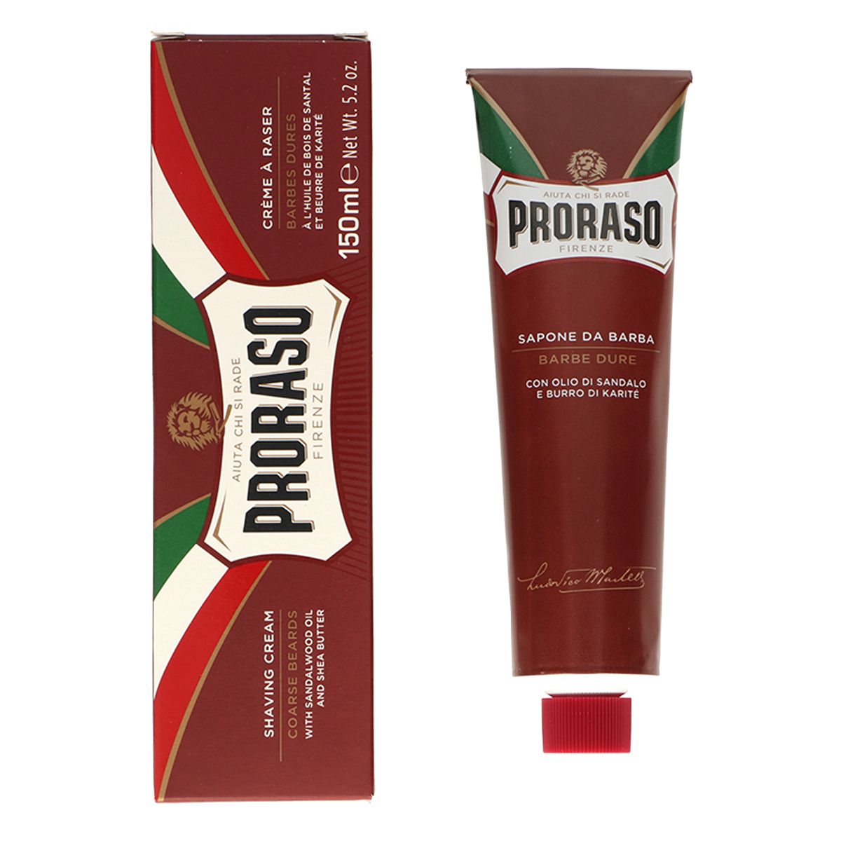 Proraso shaving cream sandalwood tube 150ml