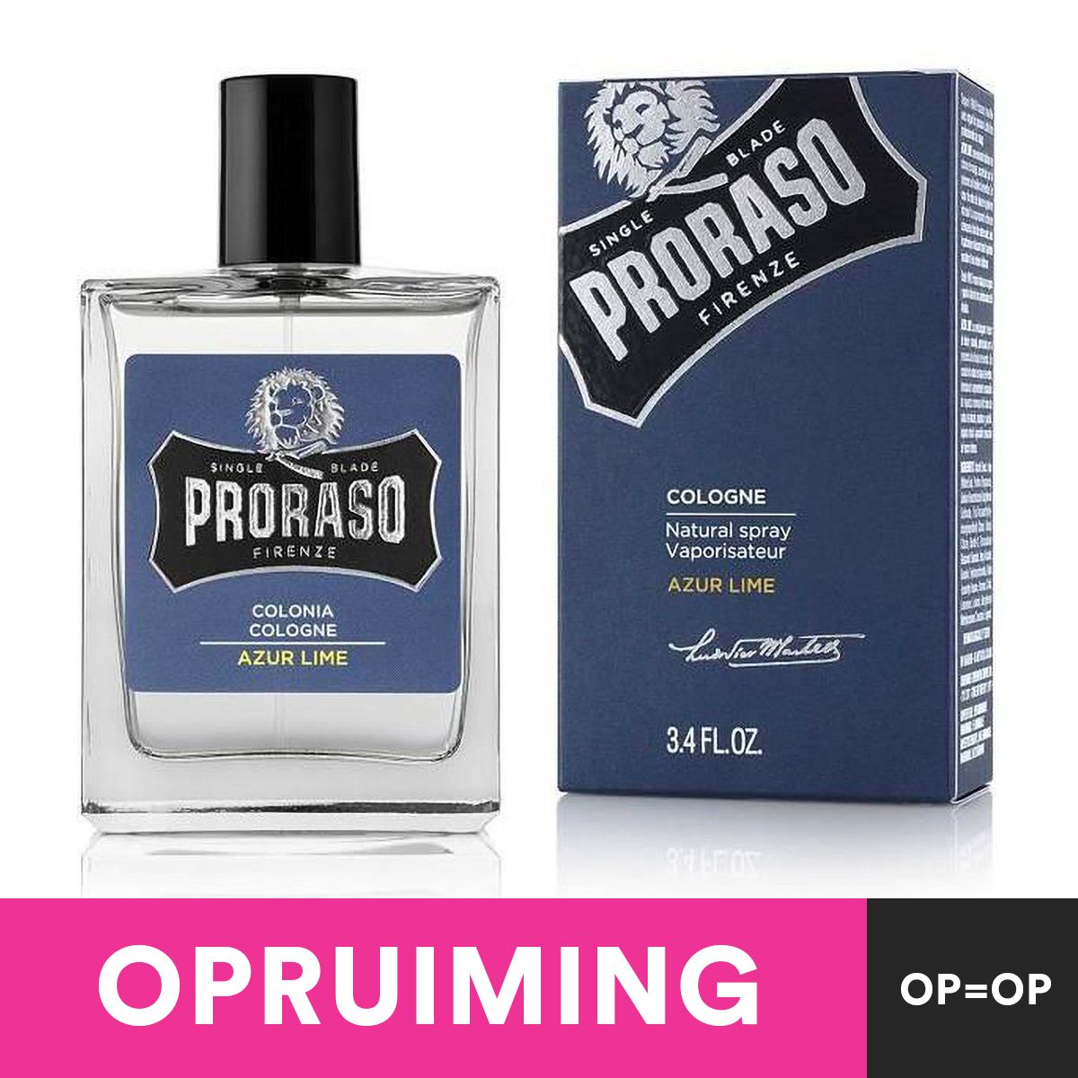 Proraso cologne natural spray azur lime 100ml