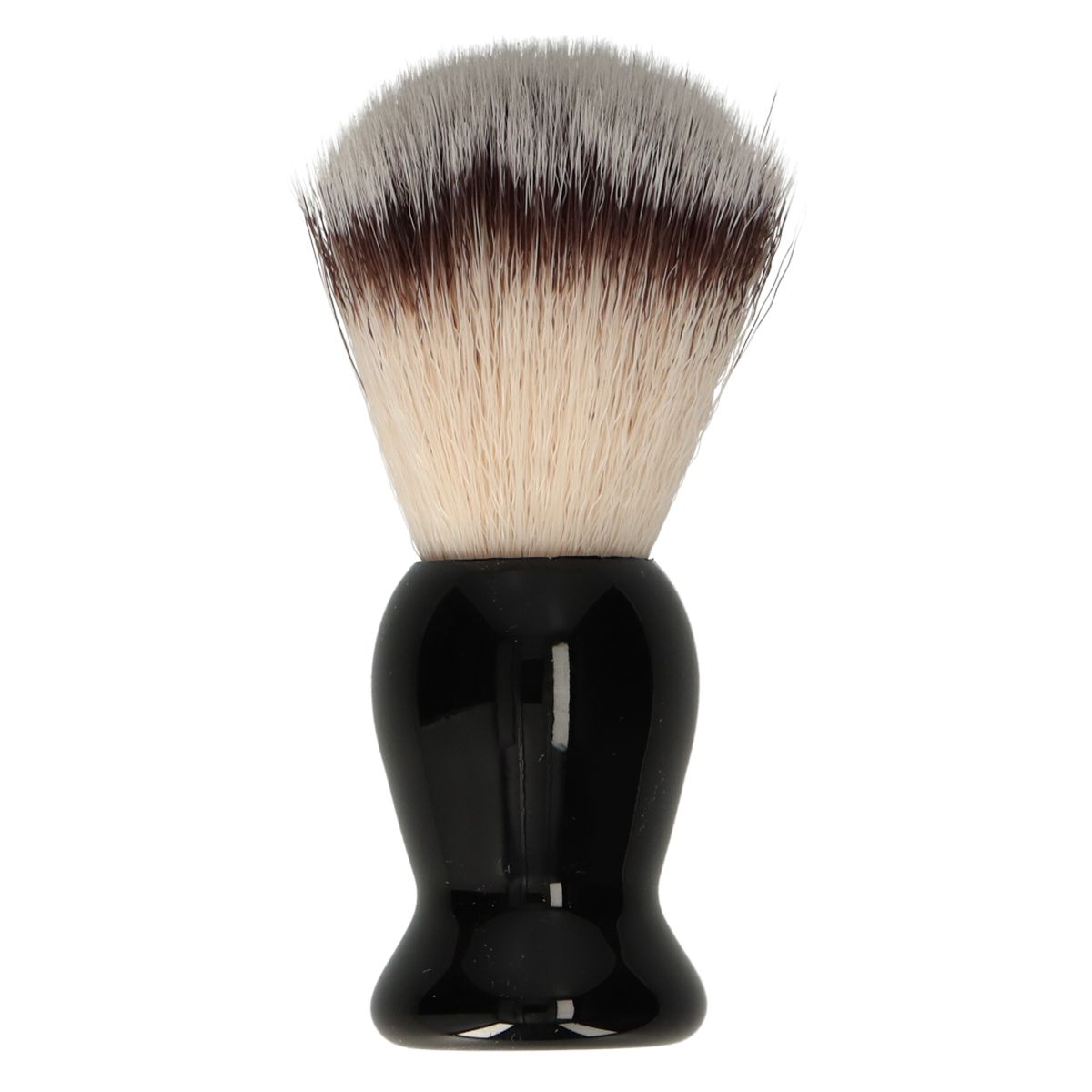 Front hairdressers shaving brush black