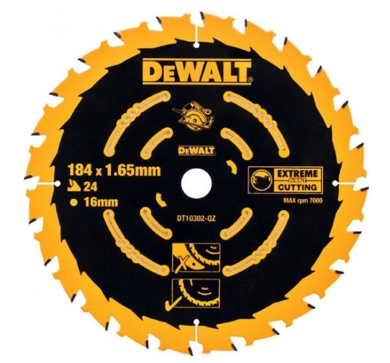 Dewalt accessoires | cirkelzaagblad | 184x16x24t - dt10302-qz