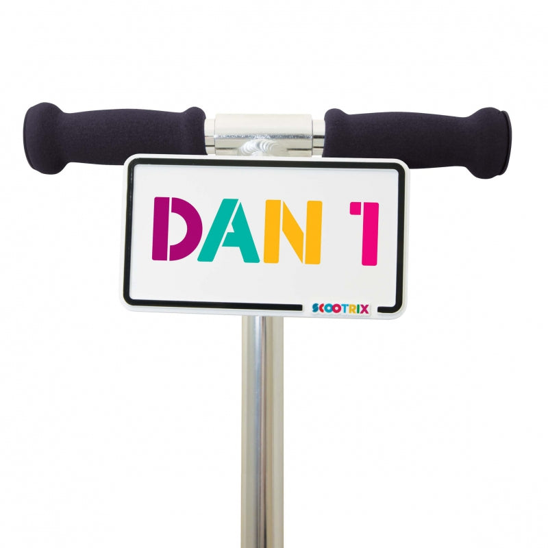 Scootrix number plate green