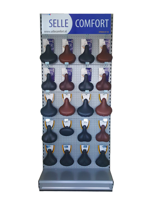 Estante de comodidad de Selle con sillas de montar. Ancho 100 cm, precio basado en 1 artículo por gancho