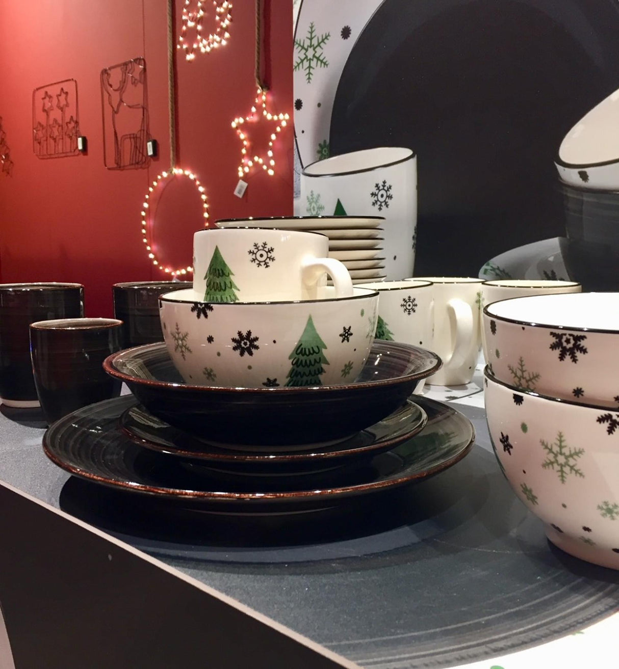 Svenska living schaaltje kerstboom deco ø14cm