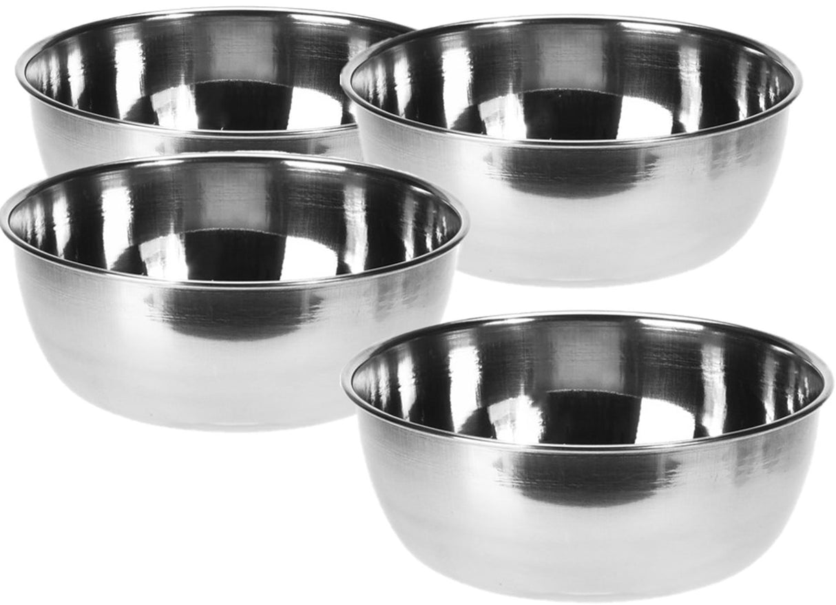 Excellent houseware stainless steel bowl set 11x4cm set of 4 pieces