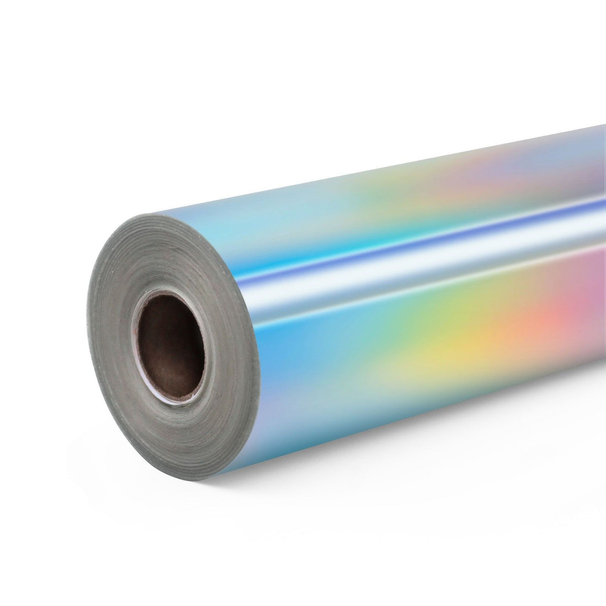 Loklik • permanent zelfklevend vinyl holografisch iriserend zilver 30,5x90cm