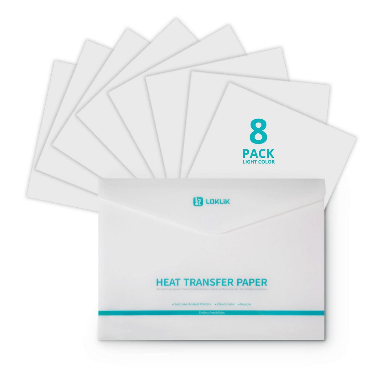 Loklik • transferpapier donker 8x