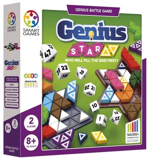 Smart Games Genius Star, która ma pełną planszę gier
