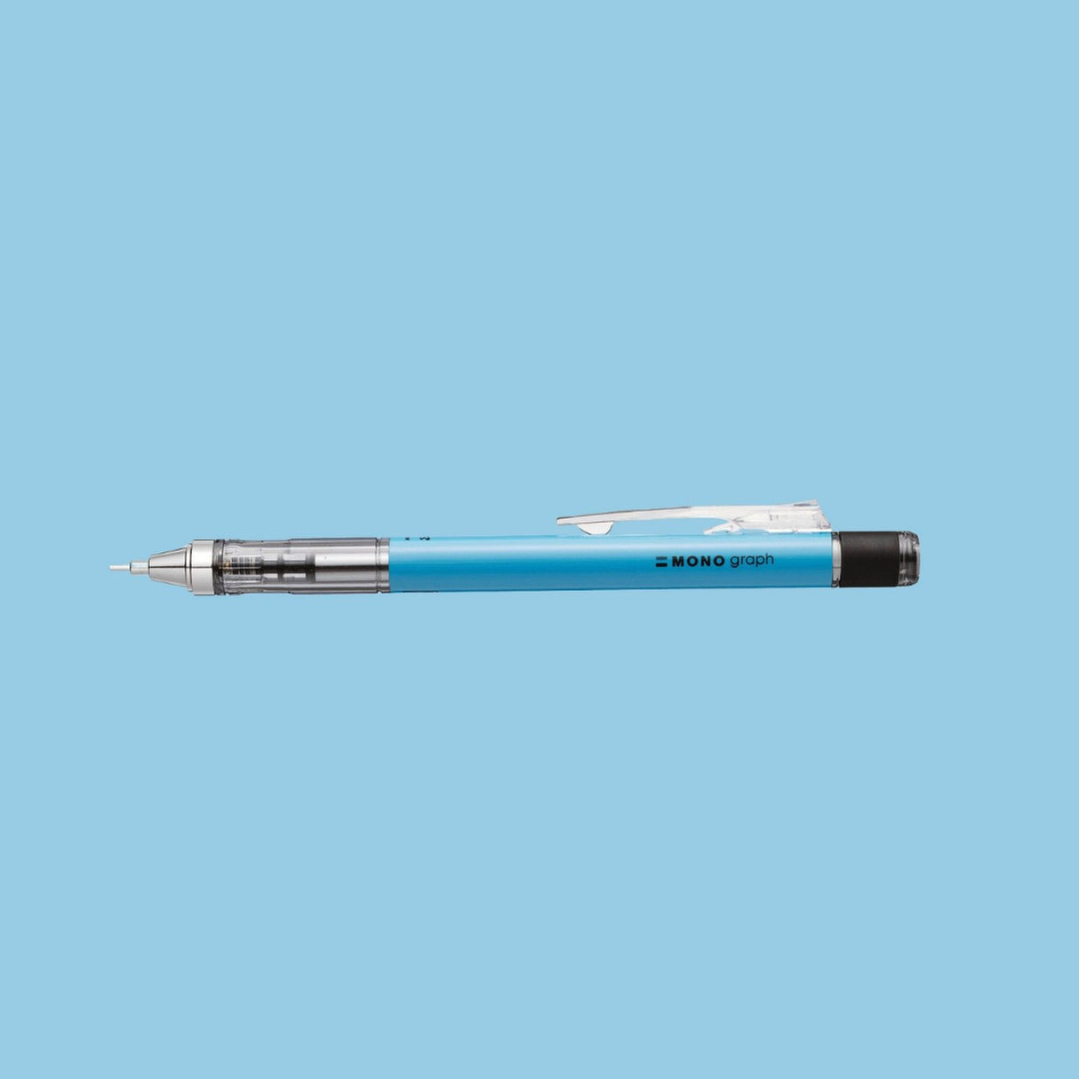 Tombow • mechanical pencil, mono graph, 0.7mm, neon blue