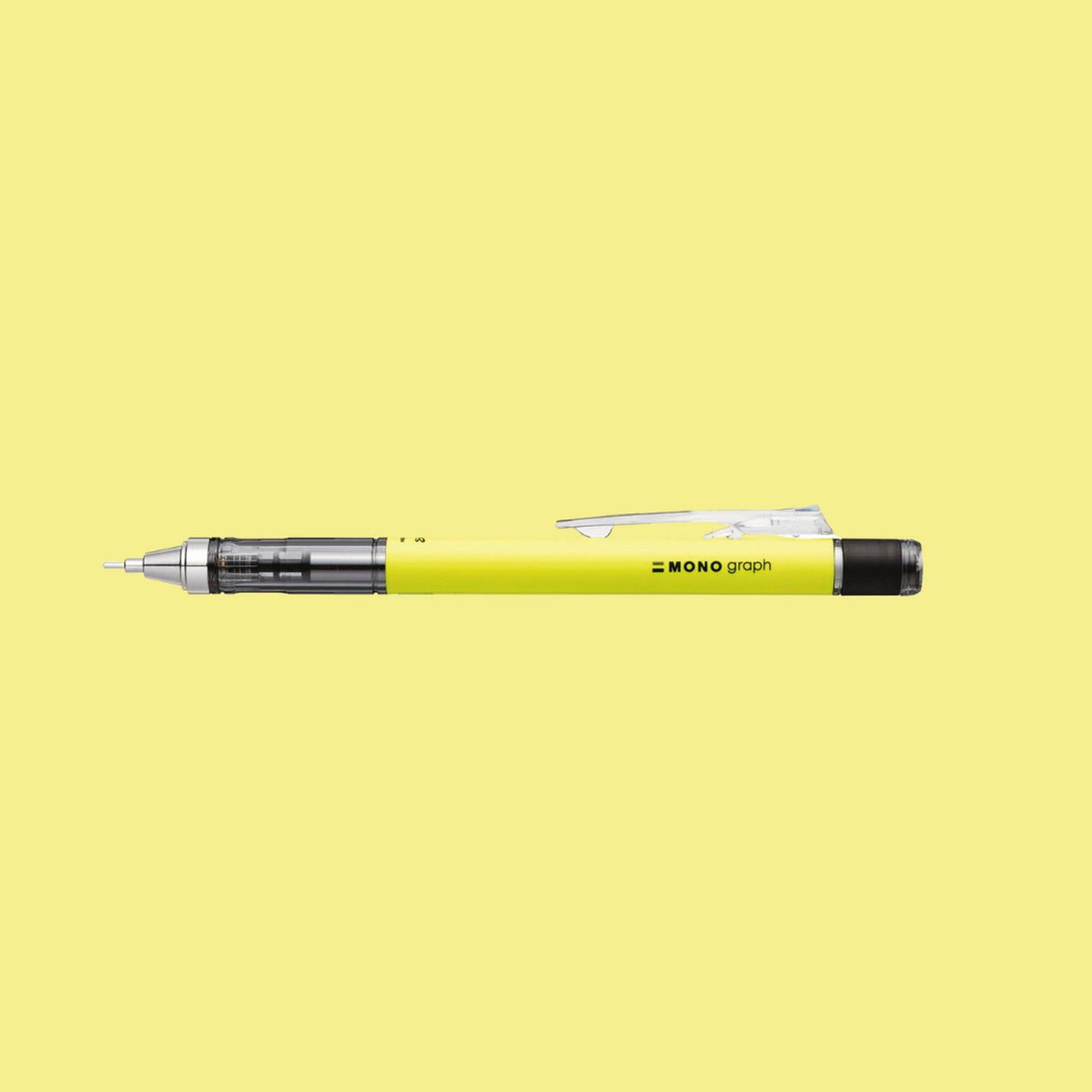 Tombow • mechanical pencil, mono graph, 0.7mm, neon yellow