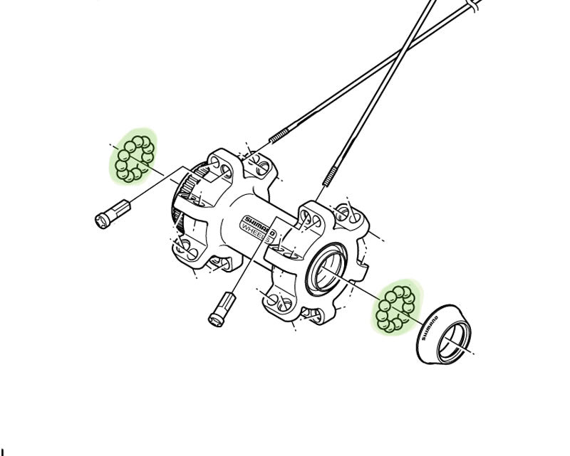 Shimano steel balls 5 32 (34 pieces)