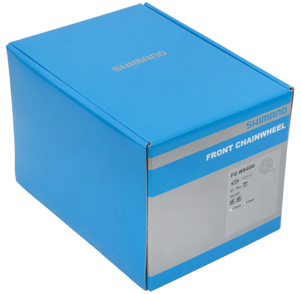 Shimano Crankset 2 x 10 Speed Road FC-RS400 175 50-34 HOLLE AS SORT