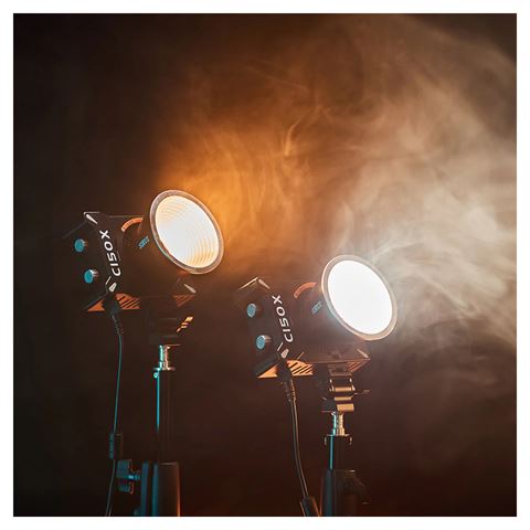 Lampada led tascabile bicolore Sirui cob c150x combinata