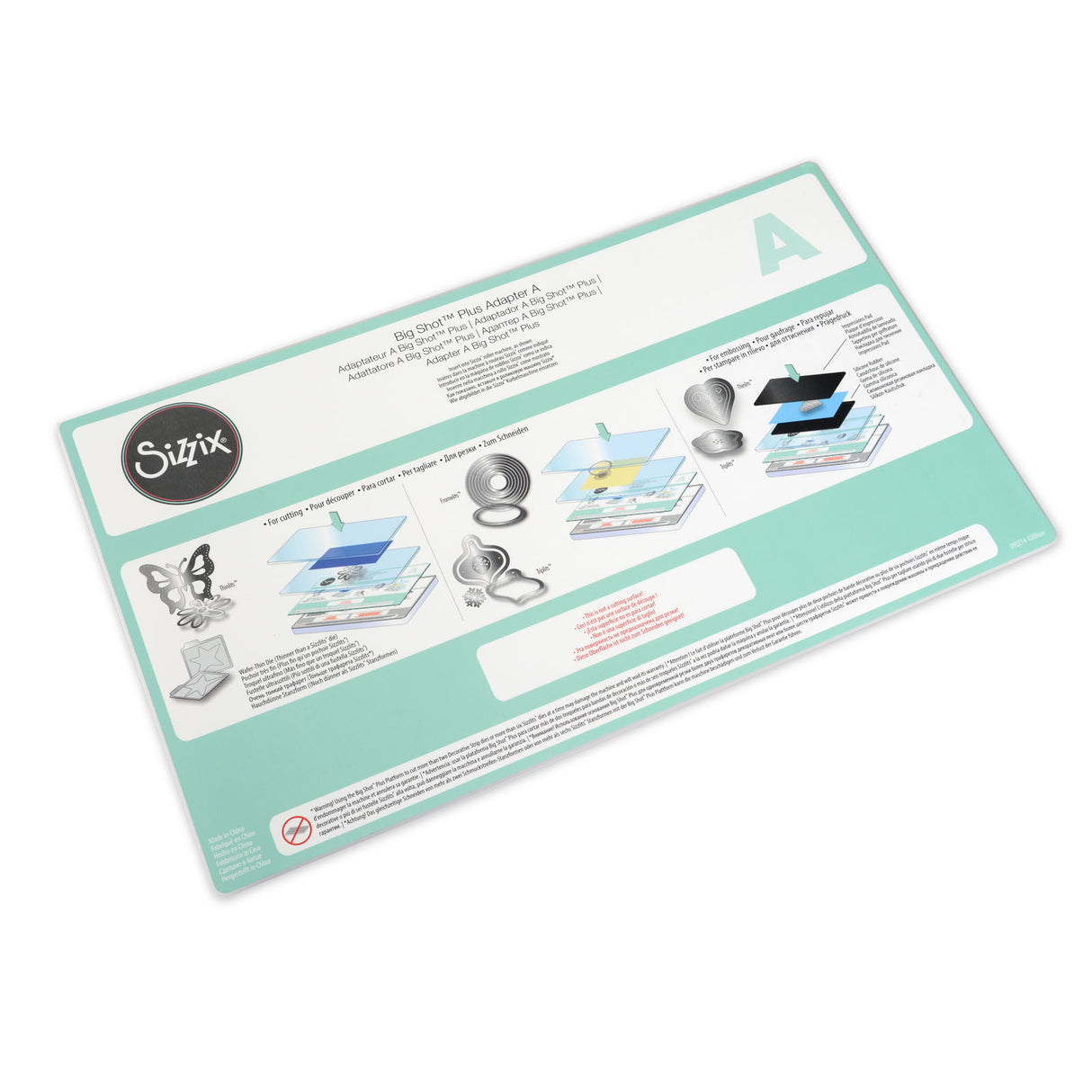 Sizzix • big shot плюс адаптер за аксесоари стандартна чиния