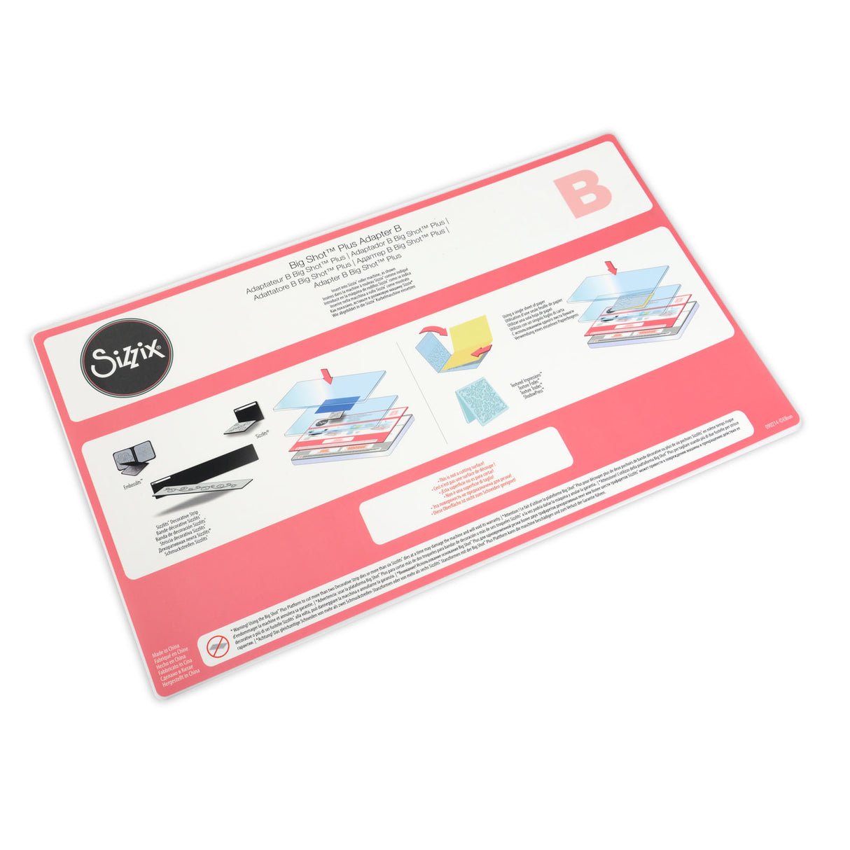 Sizzix • big shot плюс адаптер за аксесоар b стандартна плоча