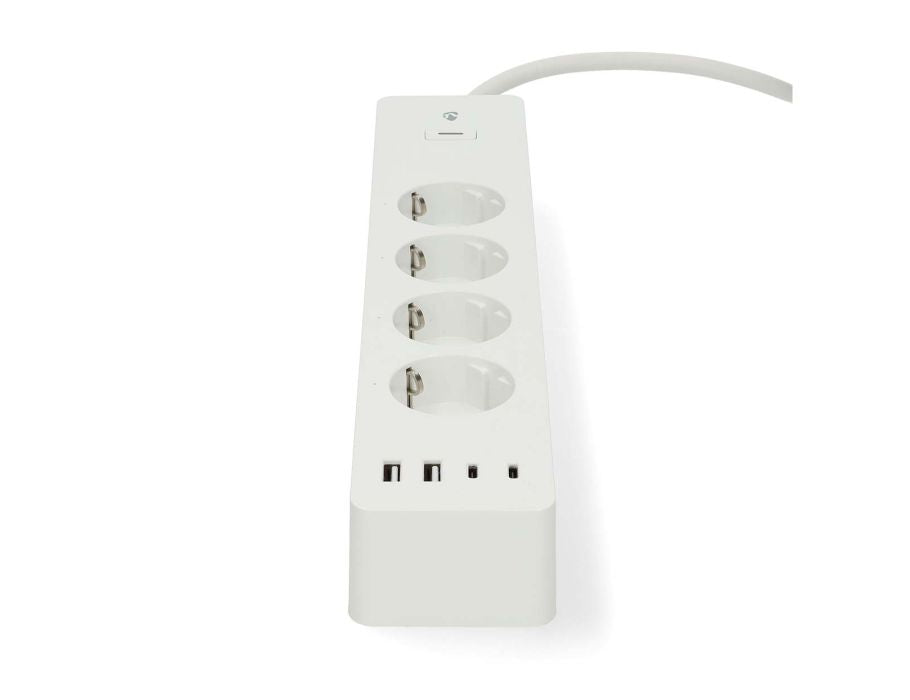 Multiprise intelligente Nedis smartlife - avec USB-A et USB-C - 4 voies