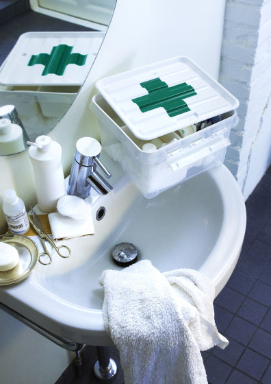 Smartstore Deco Opbergbox Eerstehulp 8 Liter 28 x 17 cm Wit