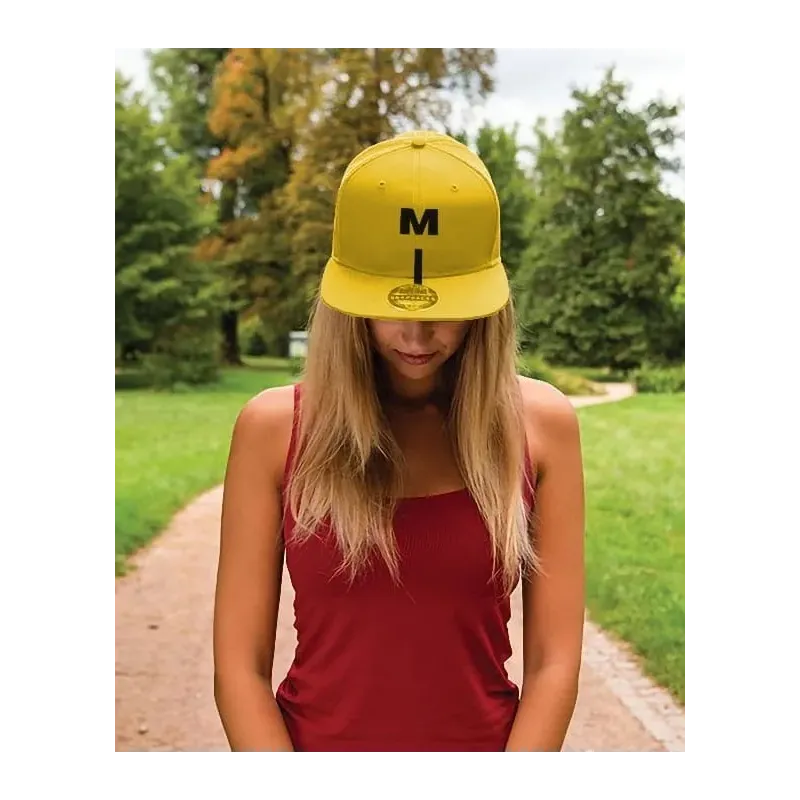 berretto snapback mibo giallo