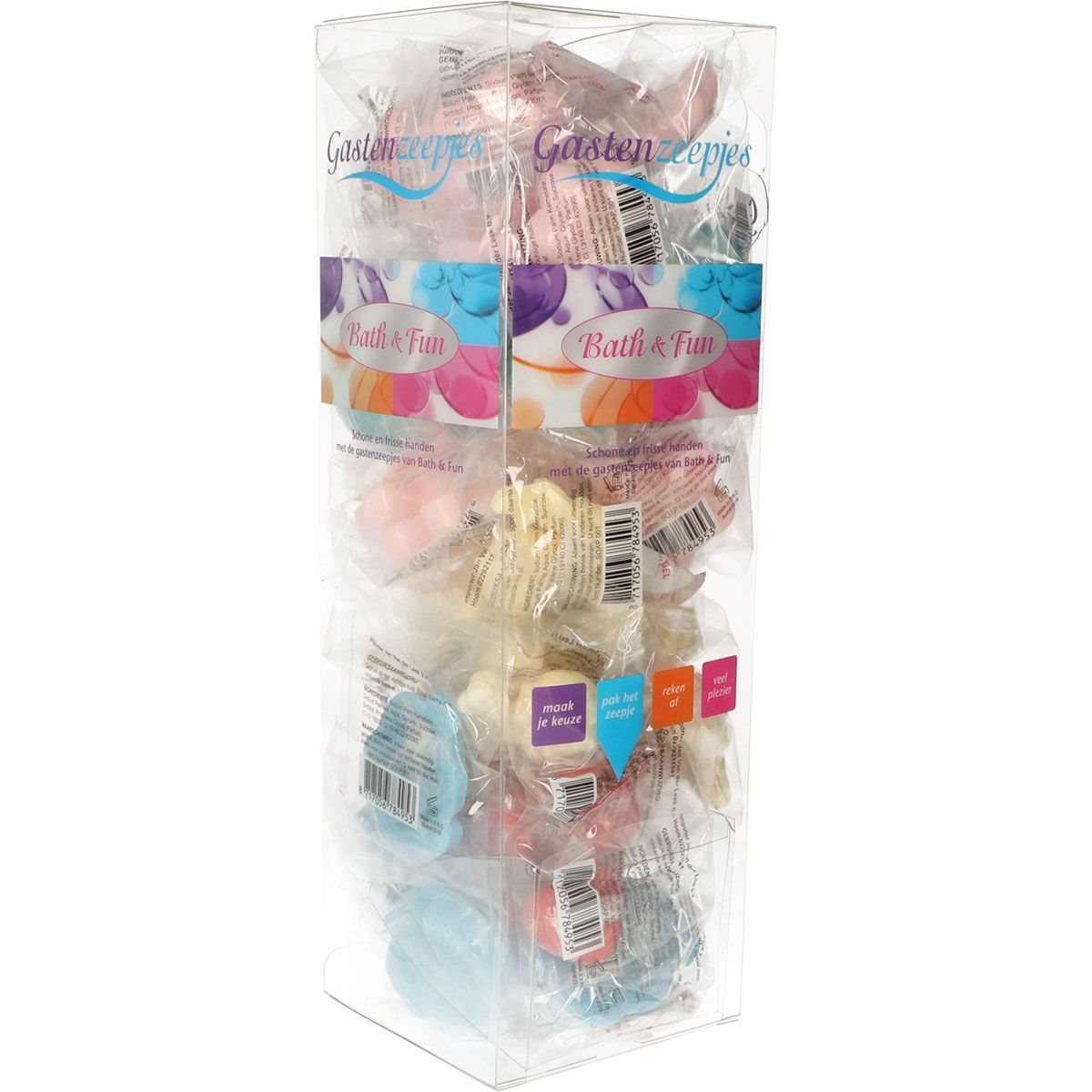 Savons d'invités Jvdl en tube assortis 54 pièces