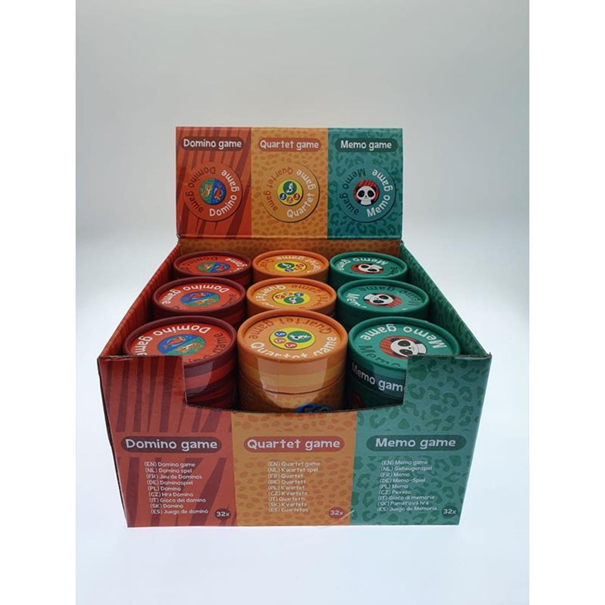 Wins Holland domino animals in round storage box