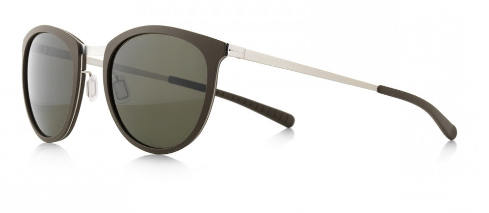 Brille mit Brillen Sonnenbrille Haltung Unisex Panto Matto Mat Bruin Grün