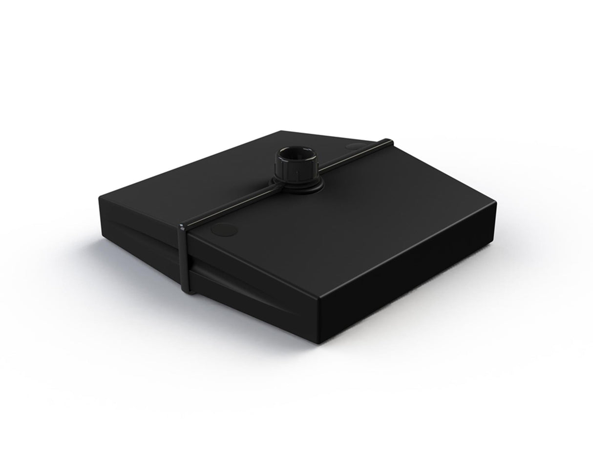 Helcosol parasolvoet 25kg split vulbaar zwart