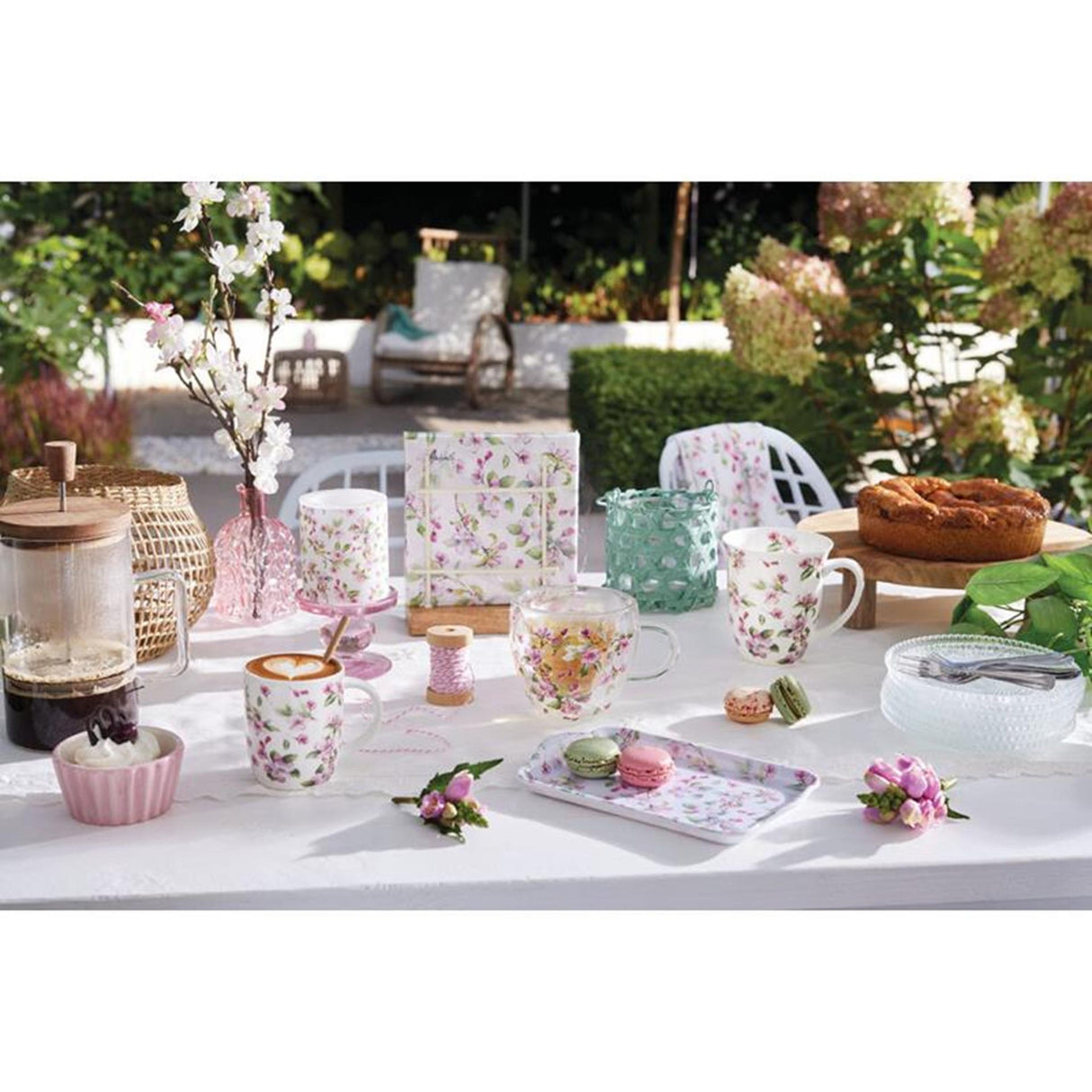 Ambiente tray 13x21cm spring blossom