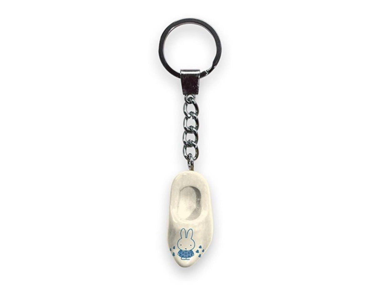 Nijntje sleutelhanger klomp 4cm wit blau