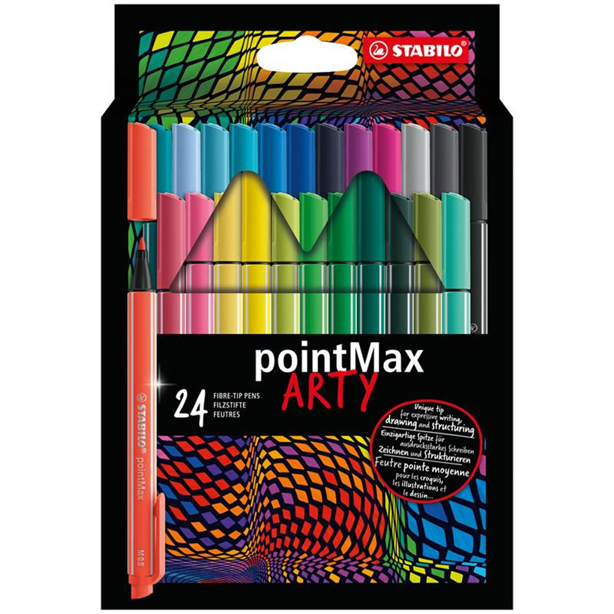 STABILO PointMax Fineliners ARTY Etui, 24st.