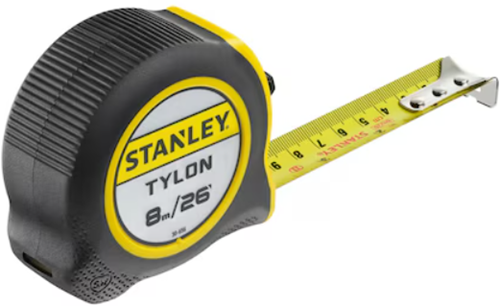 Stanley handverktyg måttband stanley tylon | 8m 24' - 25mm - 0-30-656