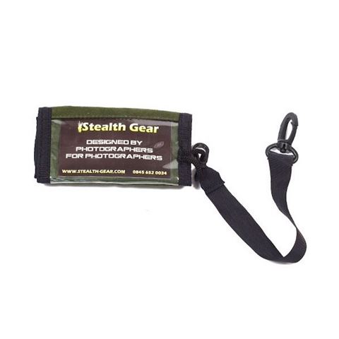 Bolso de almacenamiento de tarjetas flash compacta de engranaje de sigilio verde