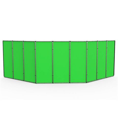 Studioking panoramic background green screen fsf-240900pt 240x900cm